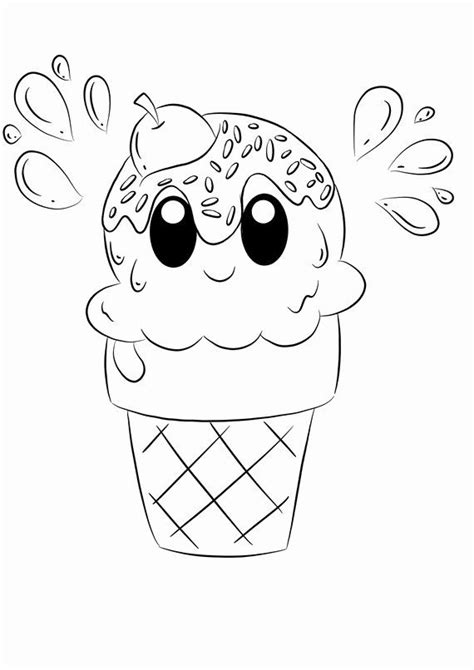 You may want to print multiple copies of the ice cream scoops if you want multiple. Ice Cream Cone Coloring Page Luxury Ice Cream Cone Digital ...