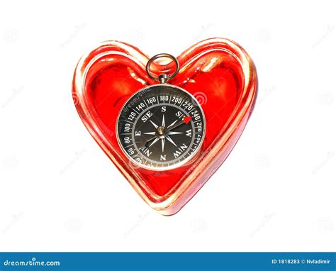 Compass Heart Stock Image Image Of Shiny Heat Candlelight 1818283