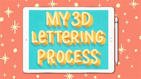 My 3d Lettering Process On Ipad Pro Alexis Gentry
