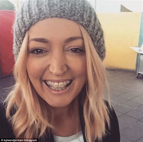 Kiis Fm S Jackie O Shows Off A Mouth Full Of Orthodontics In Instagram Picture Daily Mail Online