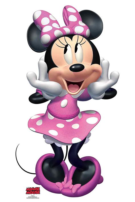 Minnie Mouse Pink Dress Official Disney Cardboard Cutout Standee