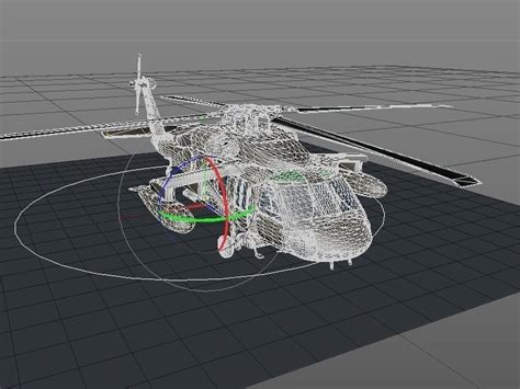 3d Model Rigged Helicopter V1 Cinema 4d Vr Ar Low Poly Cgtrader