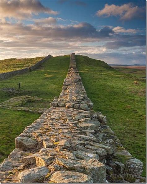 A Stretch Of Hadrians Wall Near Caw Gap In The Northumberland National