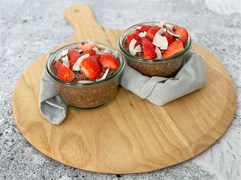 Low Fodmap Aardbei Chocolade Overnight Oats Gluten En Lactose Vrij