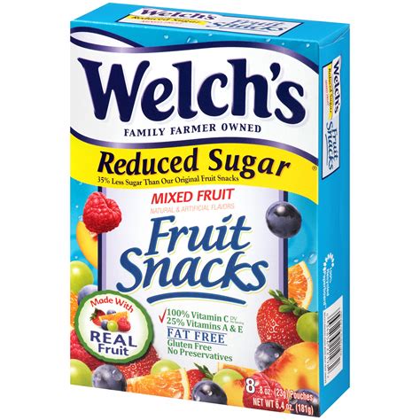 Welchs Fruit Snacks Mixed Fruit Reduced Sugar 8 Ct 08
