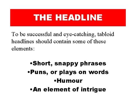 Newspaper Writing How To Write A Tabloid Article