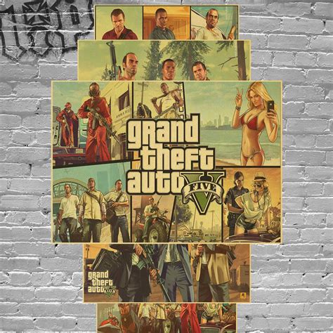 Custom Retro Poster Grand Theft Auto Posters Grand Theft Auto Gta5
