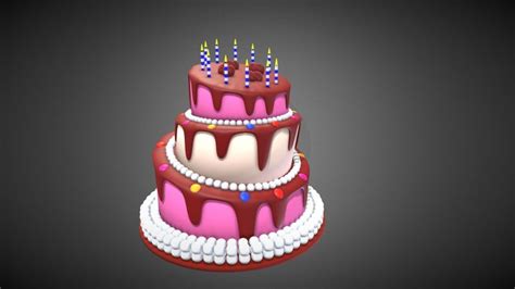 Birthday Cake 3d Models Sketchfab