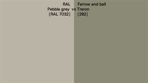Ral Pebble Grey Ral 7032 Vs Farrow And Ball Treron 292 Side By Side