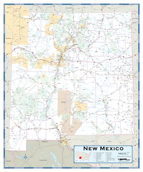 New Mexico Highway Wall Map