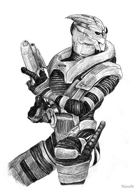 Mass Effect Garrus Drawing Mass Effect Garrus Mass Effect Mass Effect 1