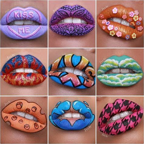 Bold And Colorful Lip Art Inspiration