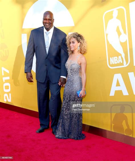 Shaquille Oneal And Laticia Rolle Attend The 2017 Nba Awards At
