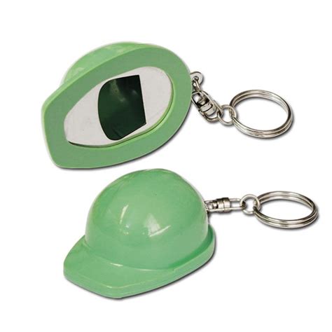 Custom Helmet Key Holder Plastic Bottle Opener Keychain Pvc Keychain