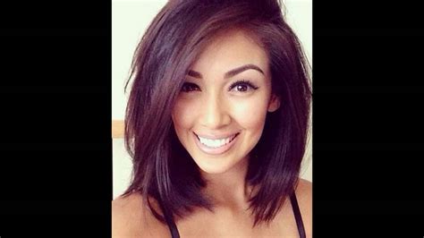 Layered Medium Bob Hairstyle For Thick Hair Youtube