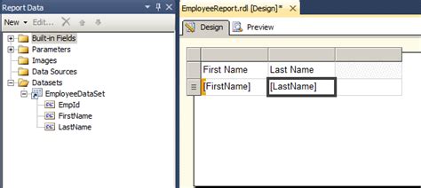 SSRS Report Using Stored Procedure With Parameter