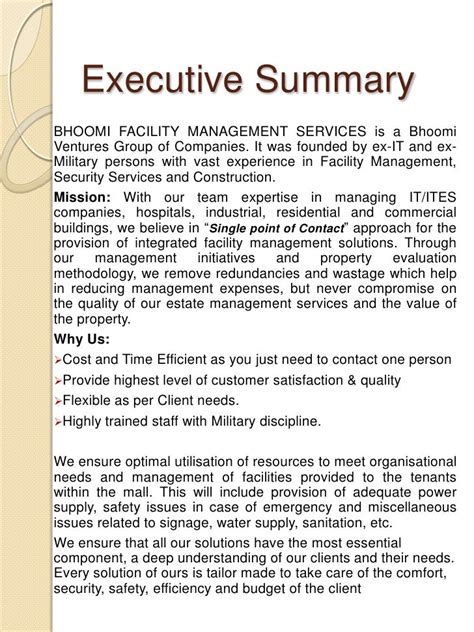 Security Companys Security Company Executive Summary