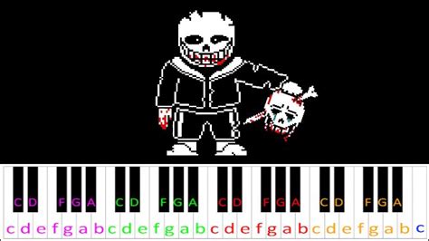 Beginner Megalovania Piano Sheet Music With Letters | Onvacationswall.com
