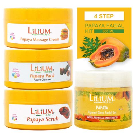 Lilium Herbal Papaya Facial Kit 800g Gen 43 Gc 1000 Beauty