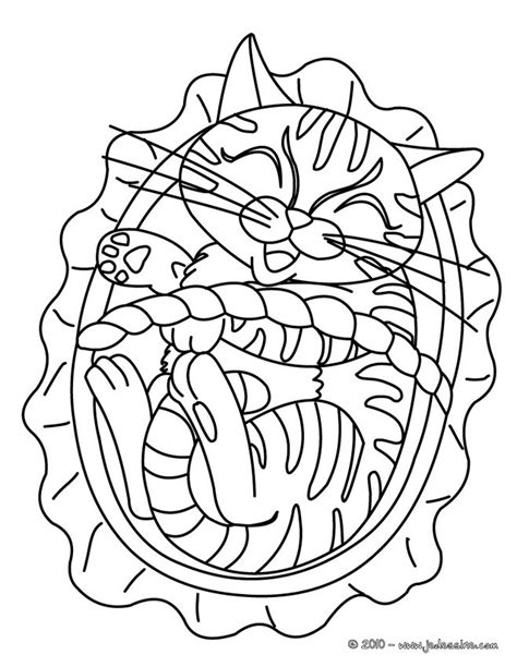Coloriages chat dans un panier  fr.hellokids.com