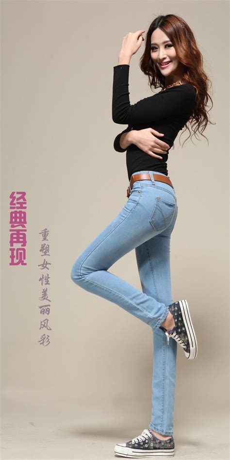 hot fashion sexy lady jean women s jean skinny jean slim capris cheap jeans for women denim