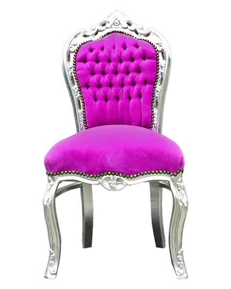 The selection of a chair is, indeed, quite personal. Barock Esszimmer Stuhl Pink / Silber - Kaufen bei Demotex GmbH