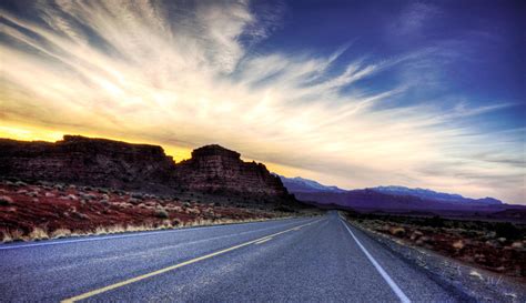 Utah Highway Sunset By Mjag On Deviantart