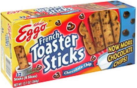 Eggo is a brand of frozen waffles owned by the kellogg company, and sold in north america. Eggo Chocolate Chip French Toaster Sticks - 32 ea ...