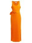 Orange Harlow Ribbed Cotton Midi Dress Mara Hoffman Matchesfashion Uk