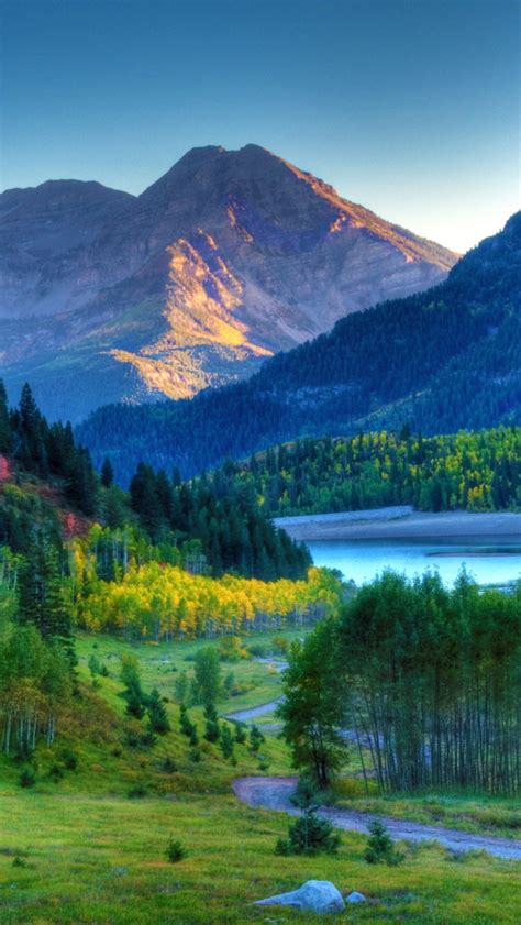 Free Download Beautiful Autumn Mountain Landscape Hd Desktop Wallpaper