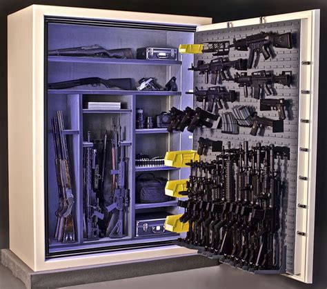 A long wall gun safe that's sized for rifles and shotguns takes up no floor space, unlike even small floor safes. GUN SAFES ON SALE | The Most Badass Gun Safes Ever Built