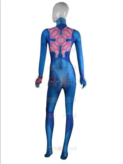 Samus Aran Zero Suit 3d Printing Female Adult Costume Zentai Cosplay Lycra Spandex Bodysuit