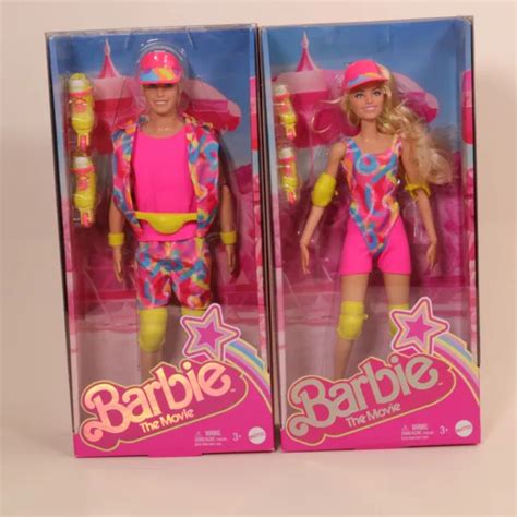 Mattel Barbie The Movie Margot Robbie 2 Doll Set And Ken In Inline Skating Outfit 6000 Picclick