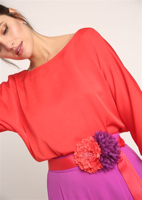 Red Special Occasion Blouse