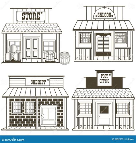 Post Office Building Coloring Pages
