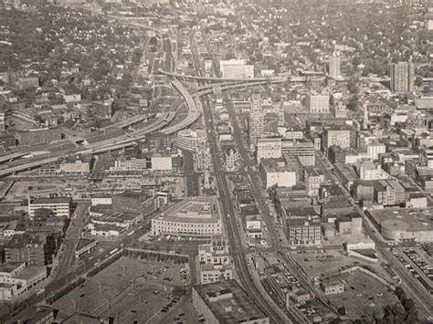 Downtown Syracuse Mid Century City Photo Aerial Downtown
