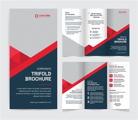 Corporate Trifold Brochure Template Modern Creative And Professional