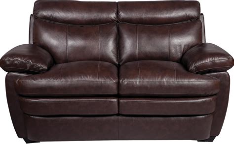 Marty Genuine Leather Loveseat Brown The Brick