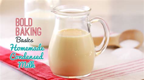 Milk has water, milk fat and milk solids in it. How to Make Condensed Milk - Gemma's Bold Baking Basics ...
