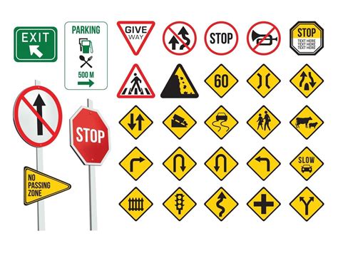 traffic signs on illustration graphic vector 2026943 vector art at vecteezy