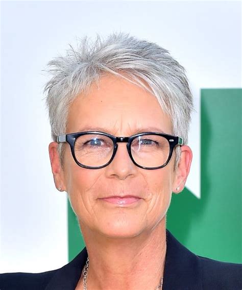 Sep 21, 2019 · hair style. Jamie Lee Curtis Light Grey Pixie Cut with Layered Bangs