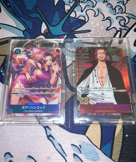 Boa Hancock And Shanks Aa Op01 Romance Dawn One Piece Tcg Hobbies And Toys Toys And Games On