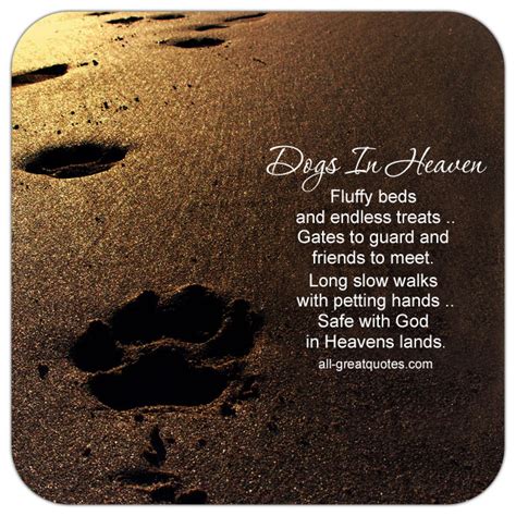If you've lost a hamster, guinea pig, rabbit, fish, parrot, bird, or some other type of pet, you will miss his or her presence in your life and those quiet moments that you. Dogs In Heaven - In Loving Memory | Pet Loss Cards