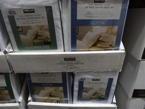 kirkland signature  thread count sateen sheet set
