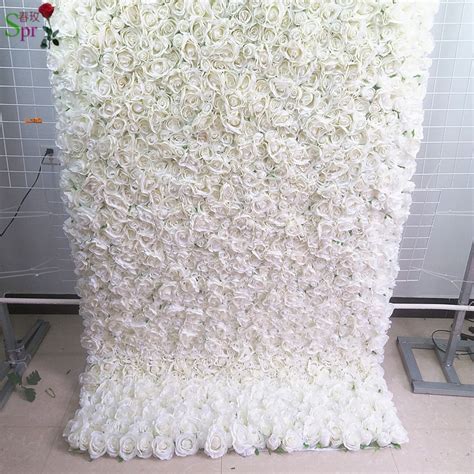 Spr Roll Up Cloth Flower Wall 4ft8ft Artificial Wedding Occasion