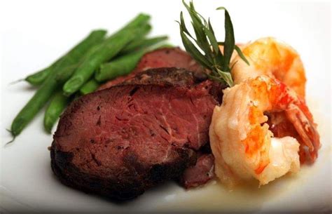 The tenderloin gets a nice crusty brown exterior, which adds delicious flavor and texture to an otherwise lean cut. Christmas dinner: Beef Tenderloin with Butter Poached Shrimp recipe