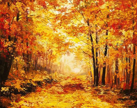 Shop Autumn Forest Prt175 Canvas Art Print 26in X 20in Canvas