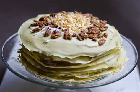 Coconut Rum Chocolate Mousse Crepe Cake The Sunday Pastry