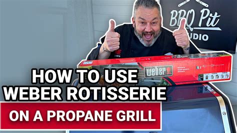 how to use weber rotisserie on a propane grill ace hardware youtube