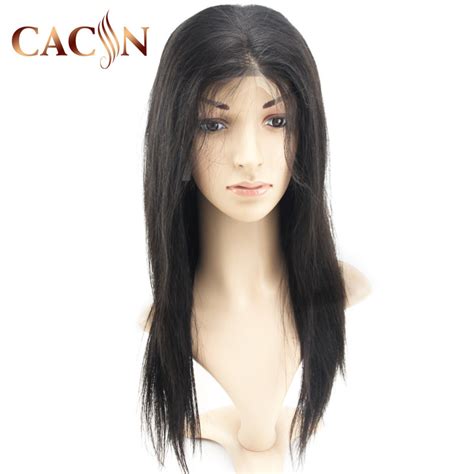 100 Human Hair Wig Brazilian Virgin Full Lace Wig China Virgin Hair
